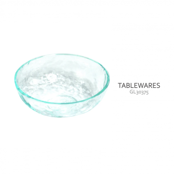 【食品容器】玻璃紋 小圓碗