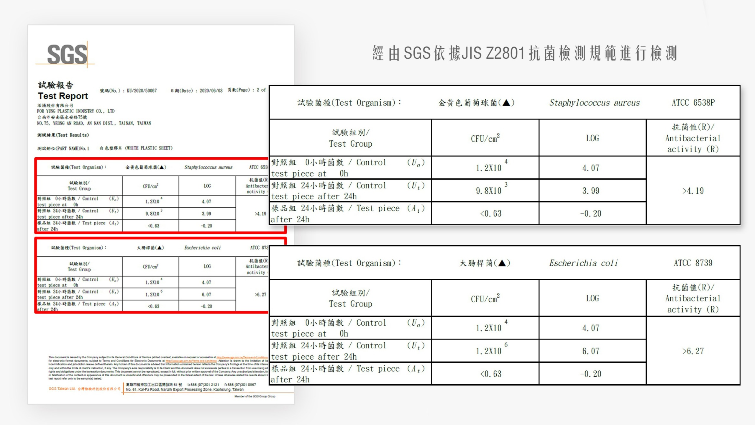 SGS 抗菌認證